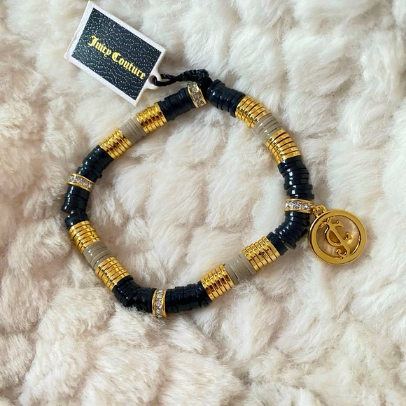 Juicy Couture Stretchy Disc Beaded Bracelet NWT - Picture 8 of 9